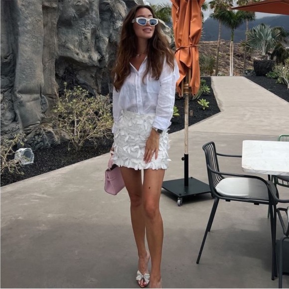 NWT Zara Floral Mini Skirt ZW Collection - Picture 2 of 11